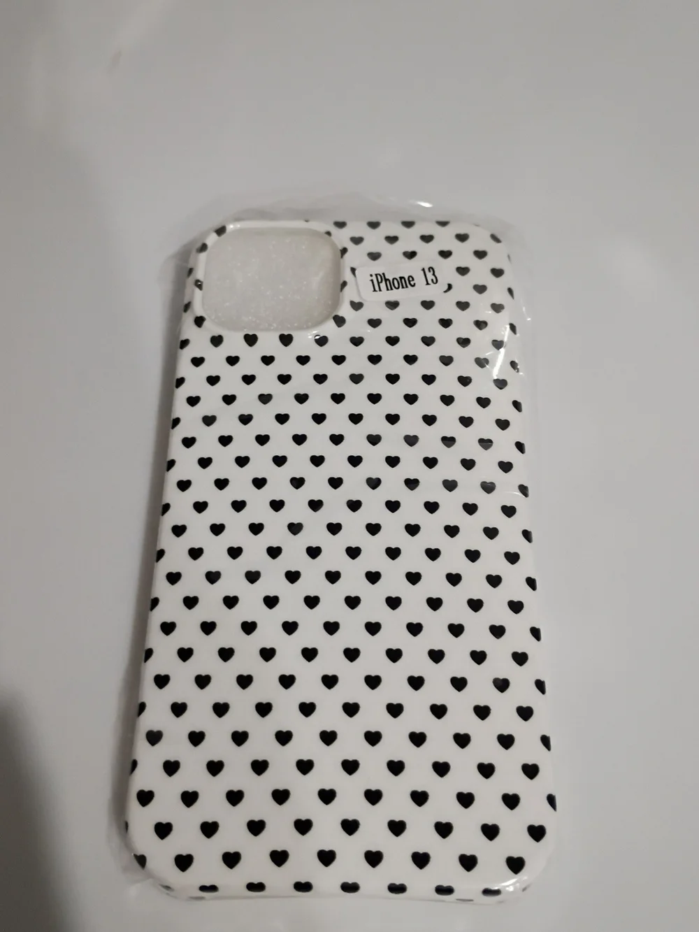White Heart Pattern iPhone 13 Protective Case